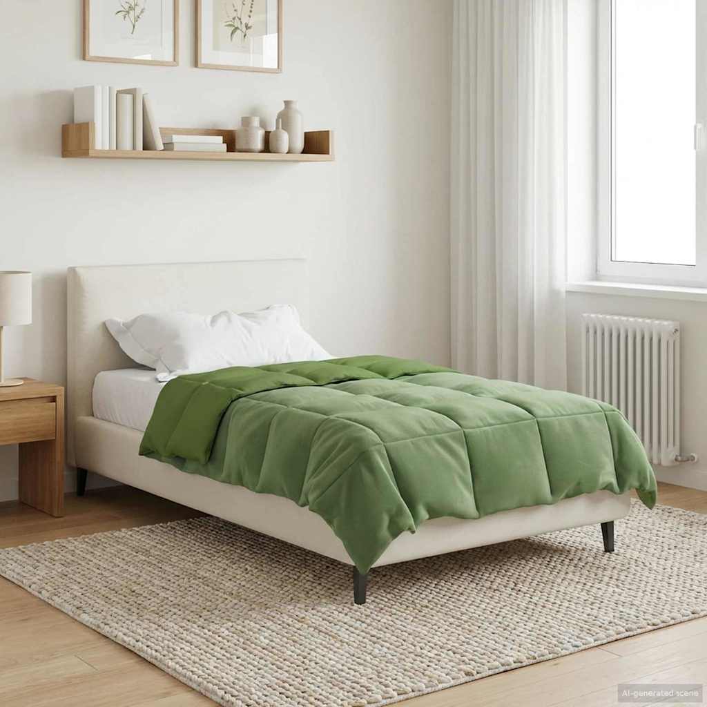 Anthracite Quilted Summer Duvet 135 x 200 cm Microfiber