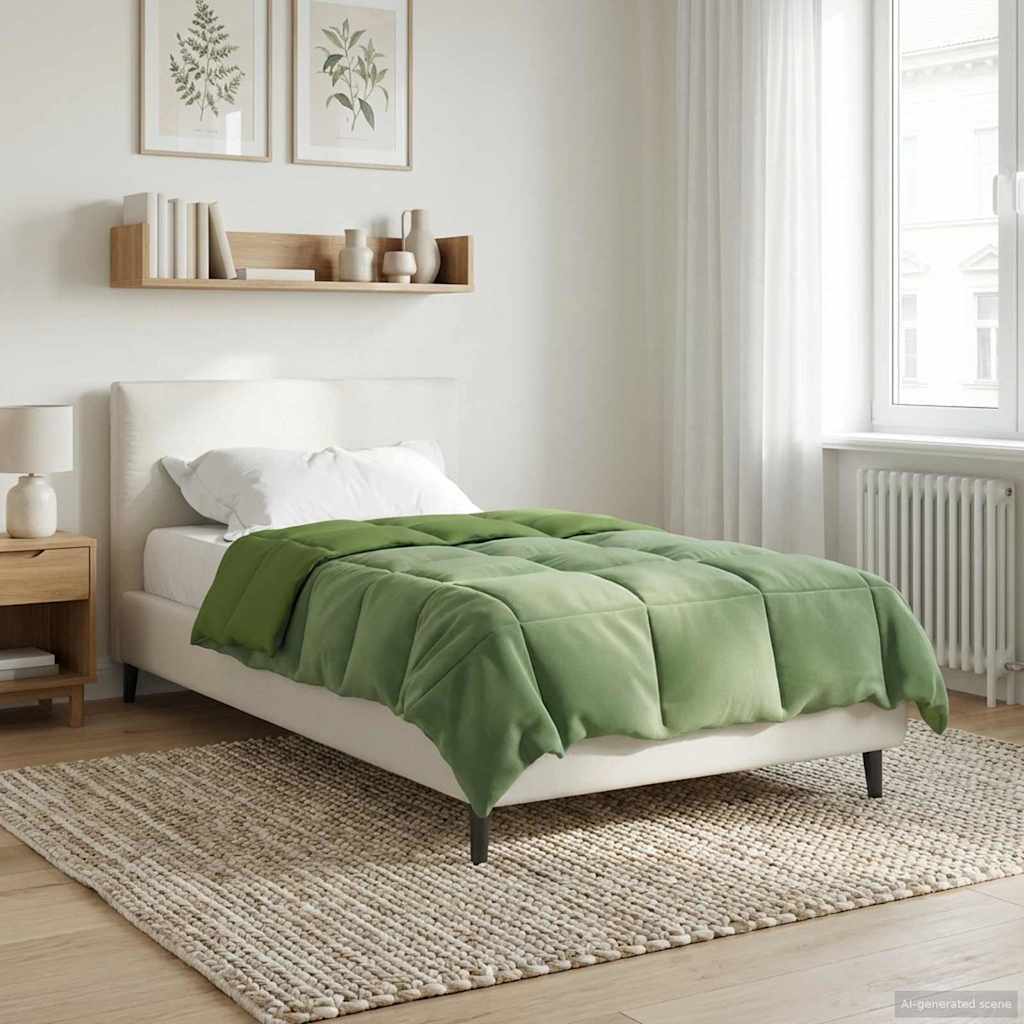 Anthracite Quilted Summer Duvet 135 x 200 cm Microfiber
