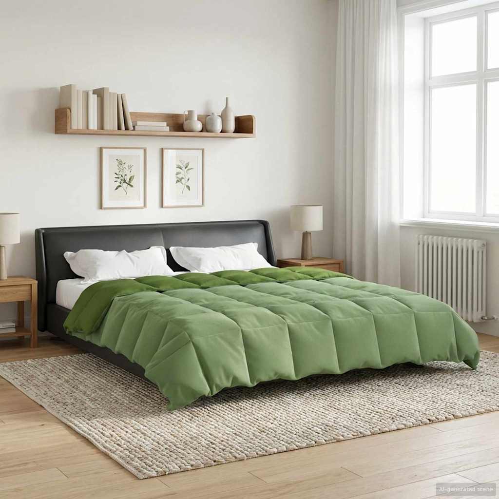 Anthracite Quilted Summer Duvet 135 x 200 cm Microfiber