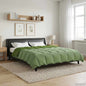 Anthracite Quilted Summer Duvet 135 x 200 cm Microfiber