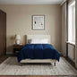 Anthracite Quilted Summer Duvet 135 x 200 cm Microfiber