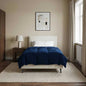 Anthracite Quilted Summer Duvet 135 x 200 cm Microfiber