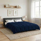Anthracite Quilted Summer Duvet 135 x 200 cm Microfiber