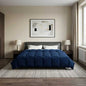 Anthracite Quilted Summer Duvet 135 x 200 cm Microfiber