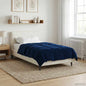 Anthracite Quilted Summer Duvet 135 x 200 cm Microfiber
