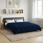 Anthracite Quilted Summer Duvet 135 x 200 cm Microfiber