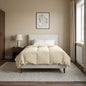 Anthracite Quilted Summer Duvet 135 x 200 cm Microfiber