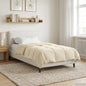 Anthracite Quilted Summer Duvet 135 x 200 cm Microfiber