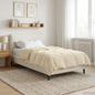 Anthracite Quilted Summer Duvet 135 x 200 cm Microfiber
