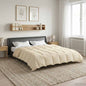 Anthracite Quilted Summer Duvet 135 x 200 cm Microfiber