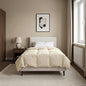 Anthracite Quilted Summer Duvet 135 x 200 cm Microfiber