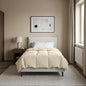 Anthracite Quilted Summer Duvet 135 x 200 cm Microfiber