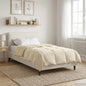 Anthracite Quilted Summer Duvet 135 x 200 cm Microfiber