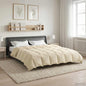 Anthracite Quilted Summer Duvet 135 x 200 cm Microfiber