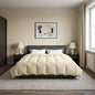 Anthracite Quilted Summer Duvet 135 x 200 cm Microfiber