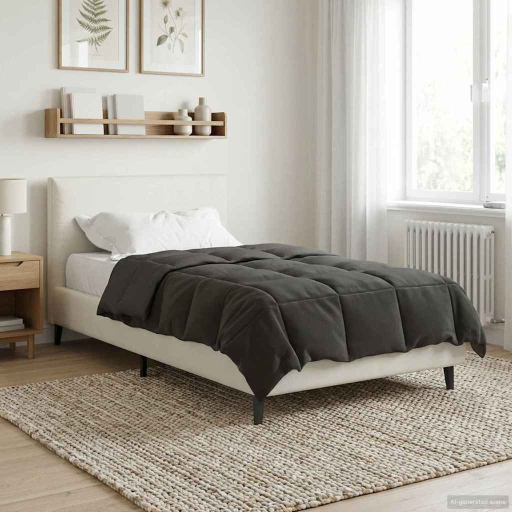 All-Season Quilted Duvet Cream 135 x 200 cm Microfiber