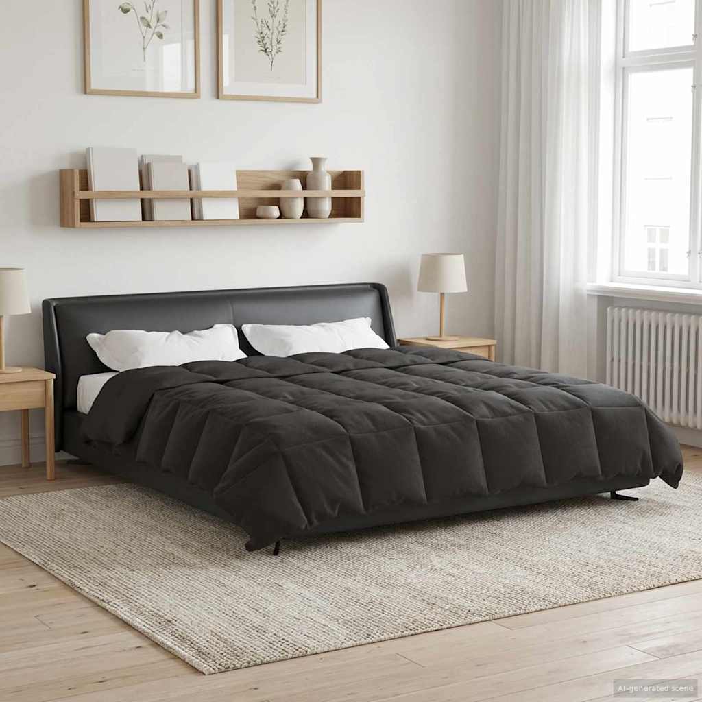 All-Season Quilted Duvet Cream 135 x 200 cm Microfiber