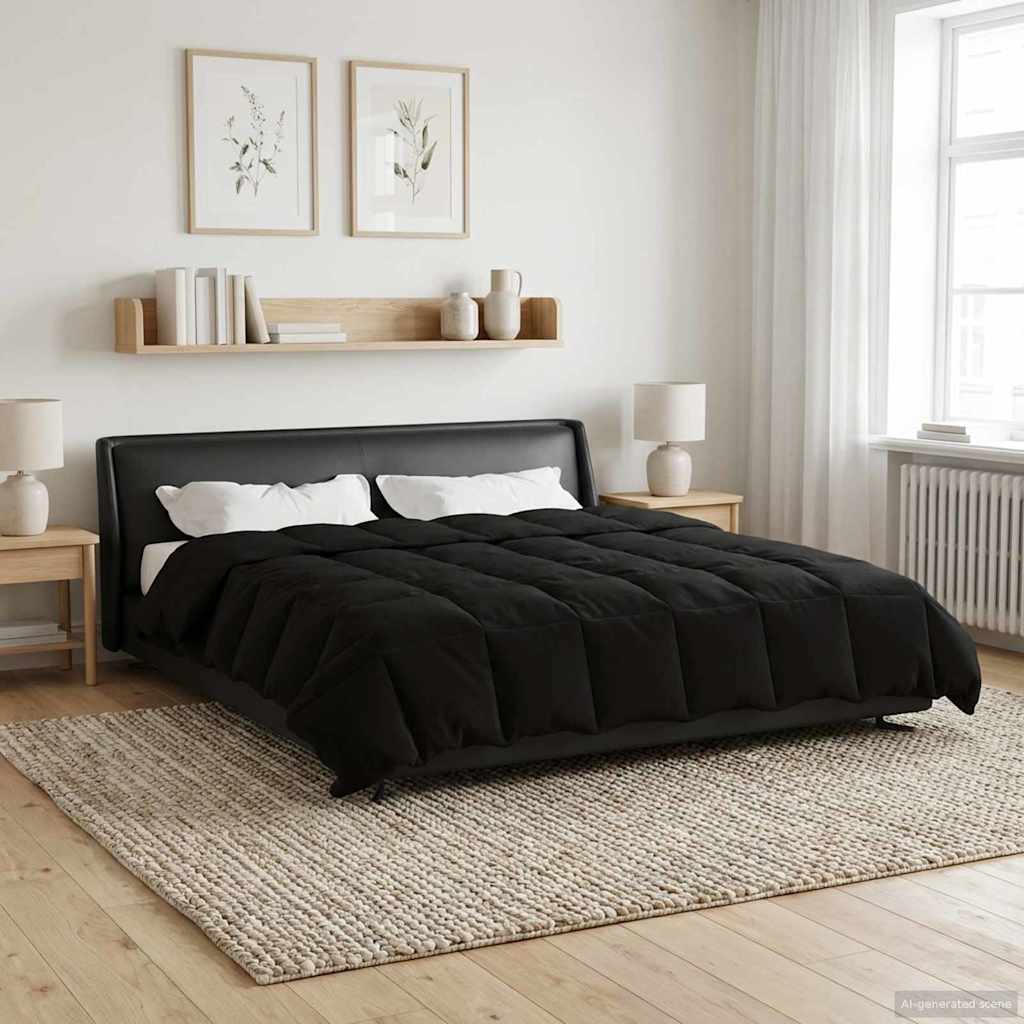 All-Season Quilted Duvet Cream 135 x 200 cm Microfiber