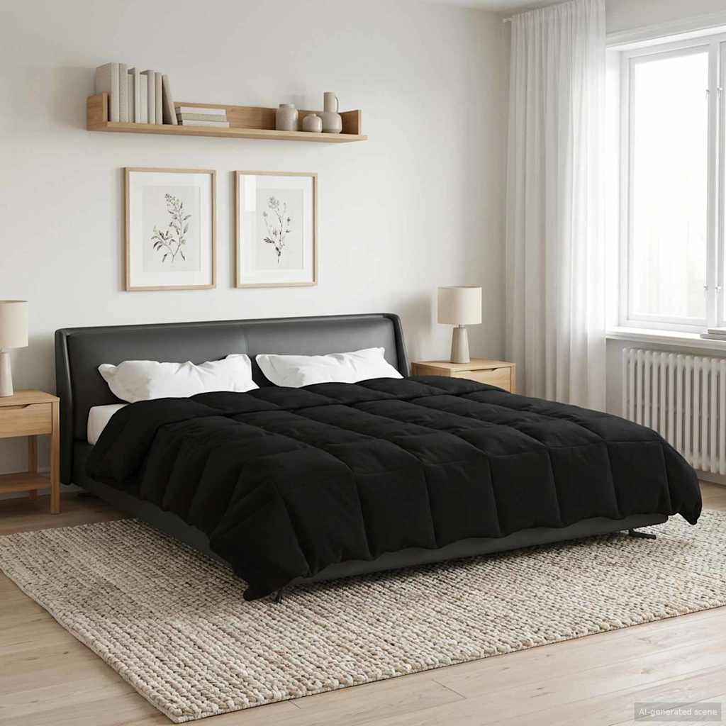 All-Season Quilted Duvet Cream 135 x 200 cm Microfiber