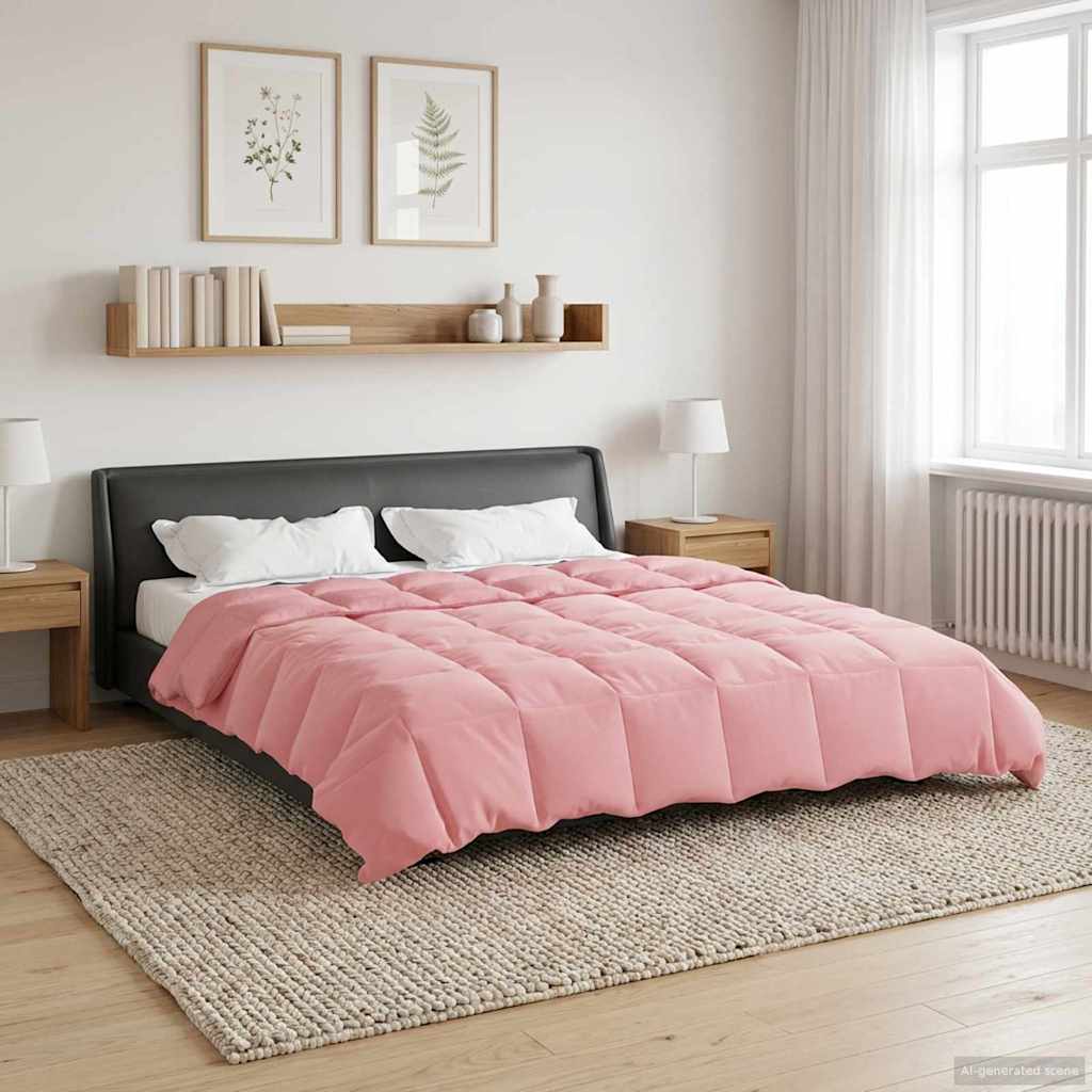 All-Season Quilted Duvet Cream 135 x 200 cm Microfiber
