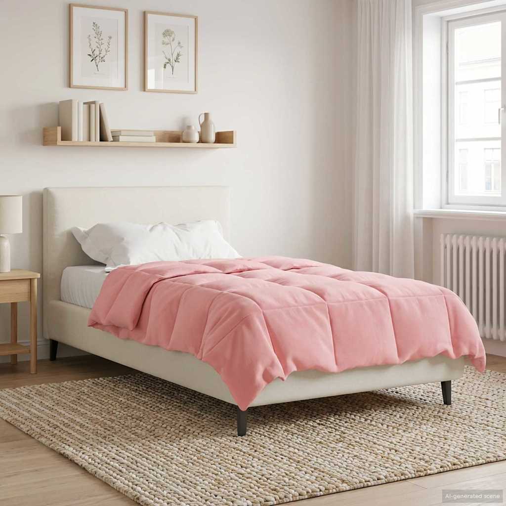 All-Season Quilted Duvet Cream 135 x 200 cm Microfiber