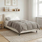 All-Season Quilted Duvet Cream 135 x 200 cm Microfiber