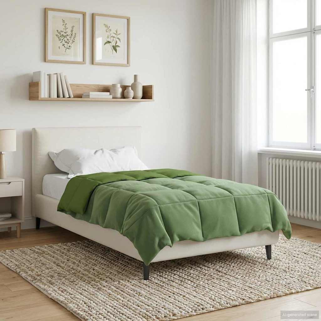 All-Season Quilted Duvet Cream 135 x 200 cm Microfiber