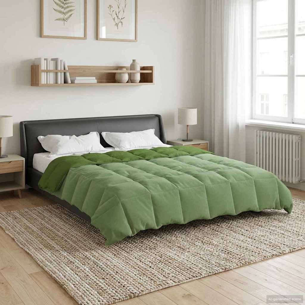 All-Season Quilted Duvet Cream 135 x 200 cm Microfiber