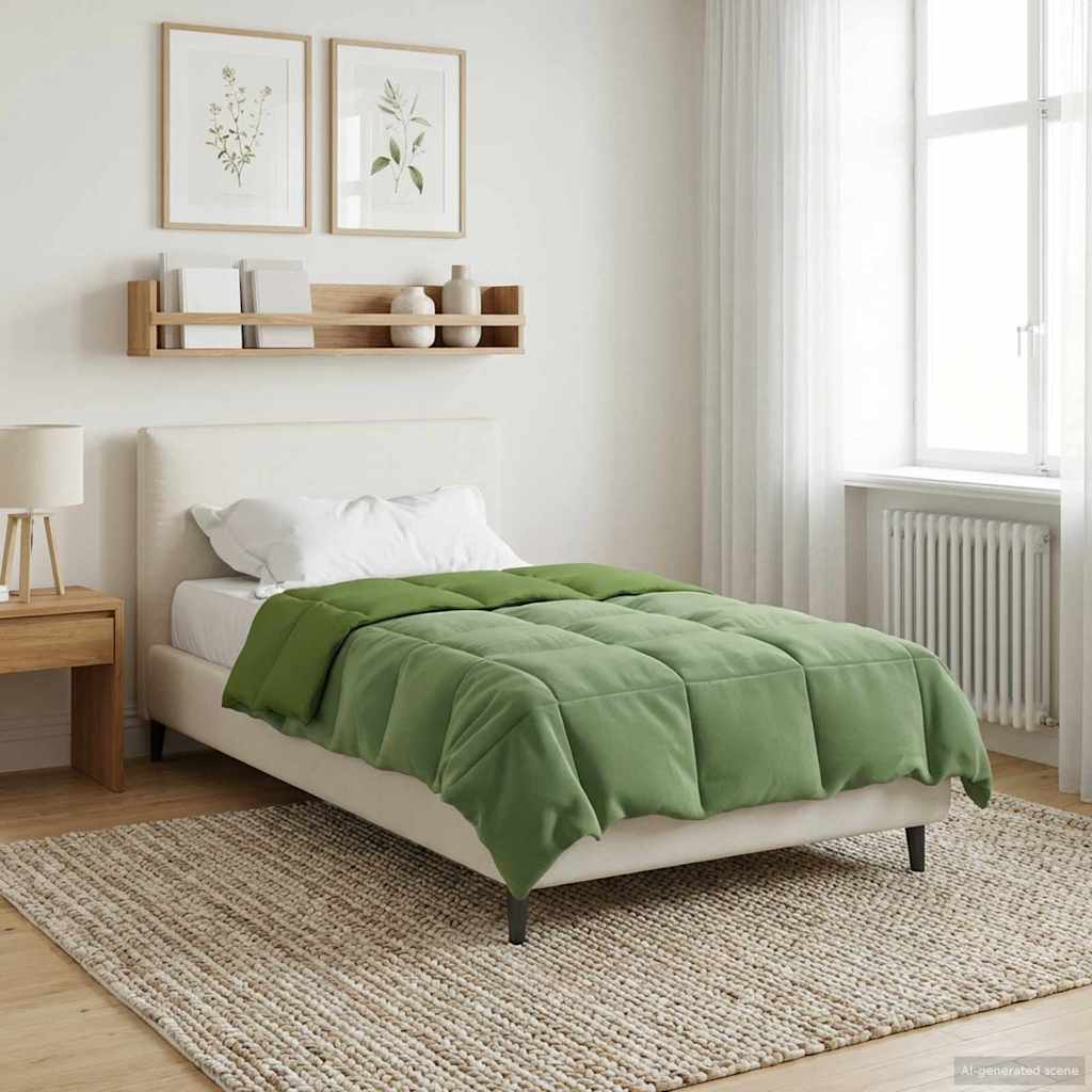 All-Season Quilted Duvet Cream 135 x 200 cm Microfiber