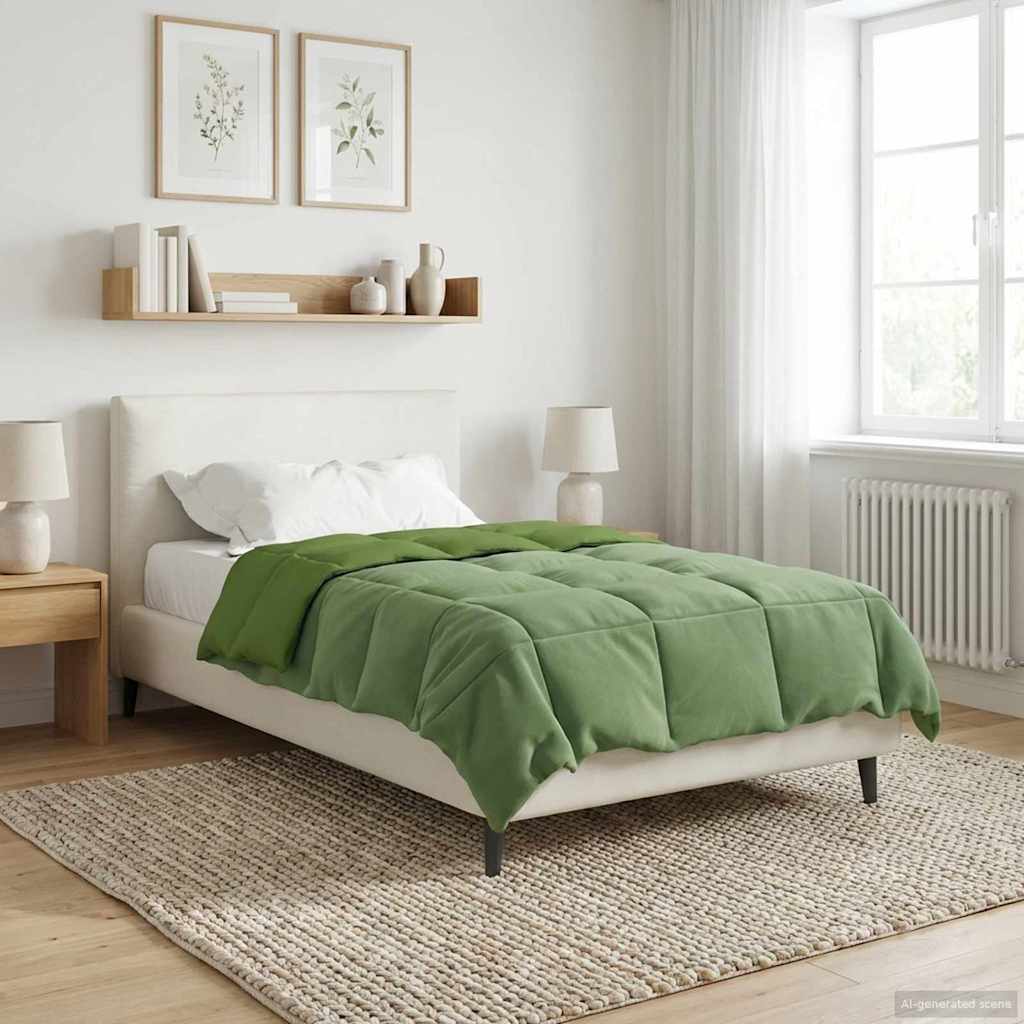 All-Season Quilted Duvet Cream 135 x 200 cm Microfiber