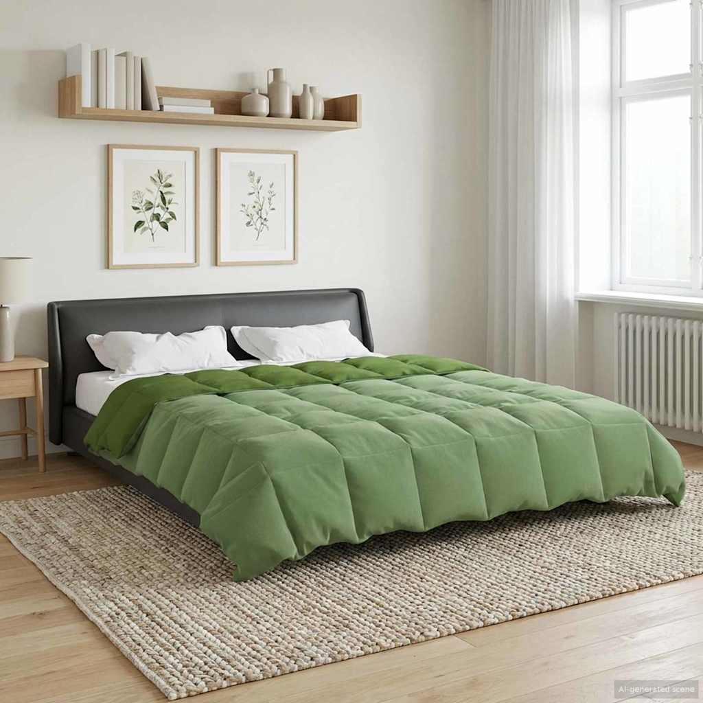 All-Season Quilted Duvet Cream 135 x 200 cm Microfiber