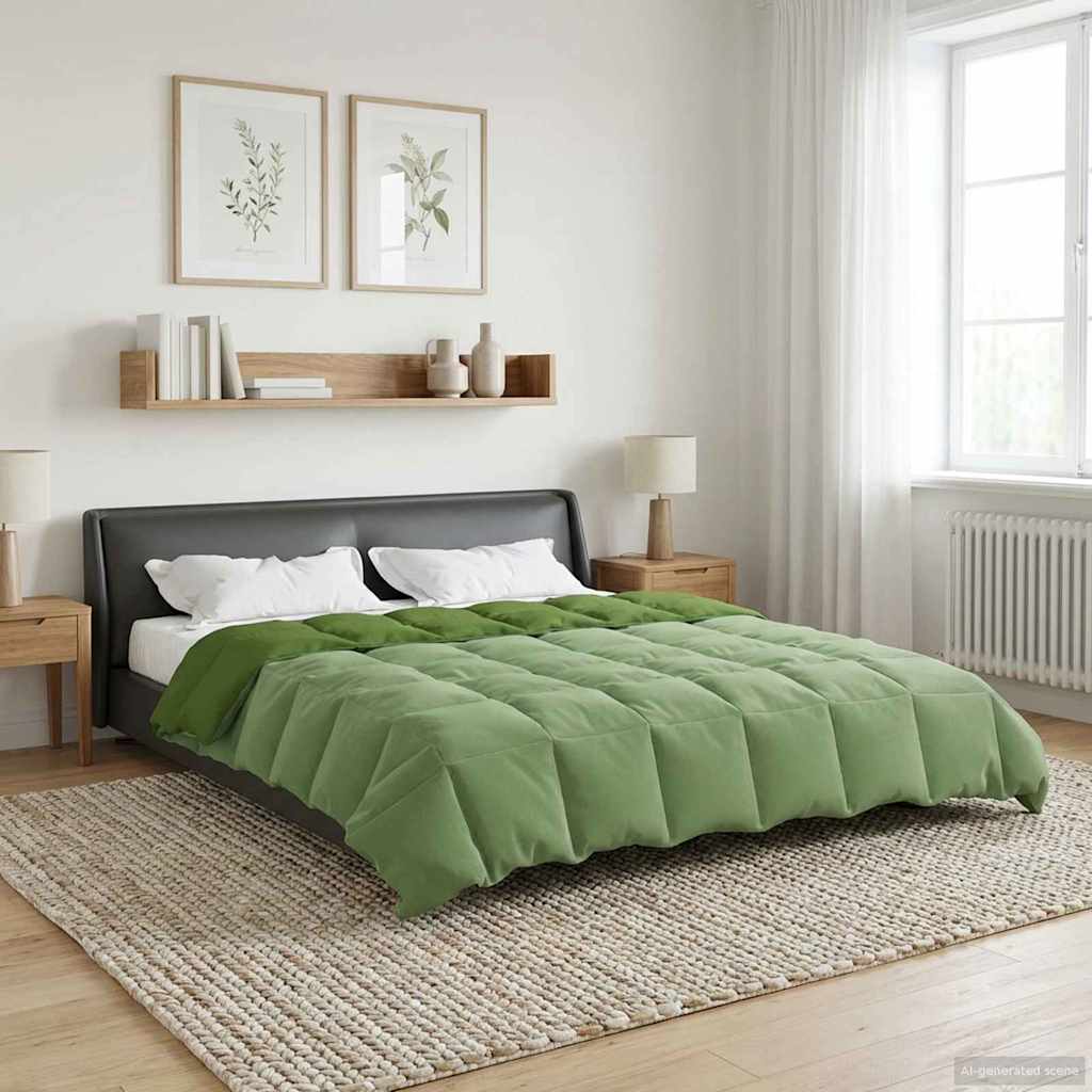 All-Season Quilted Duvet Cream 135 x 200 cm Microfiber