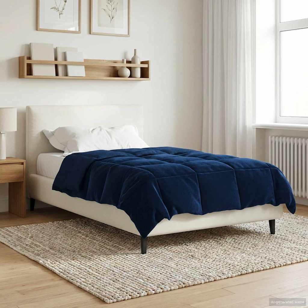 All-Season Quilted Duvet Cream 135 x 200 cm Microfiber