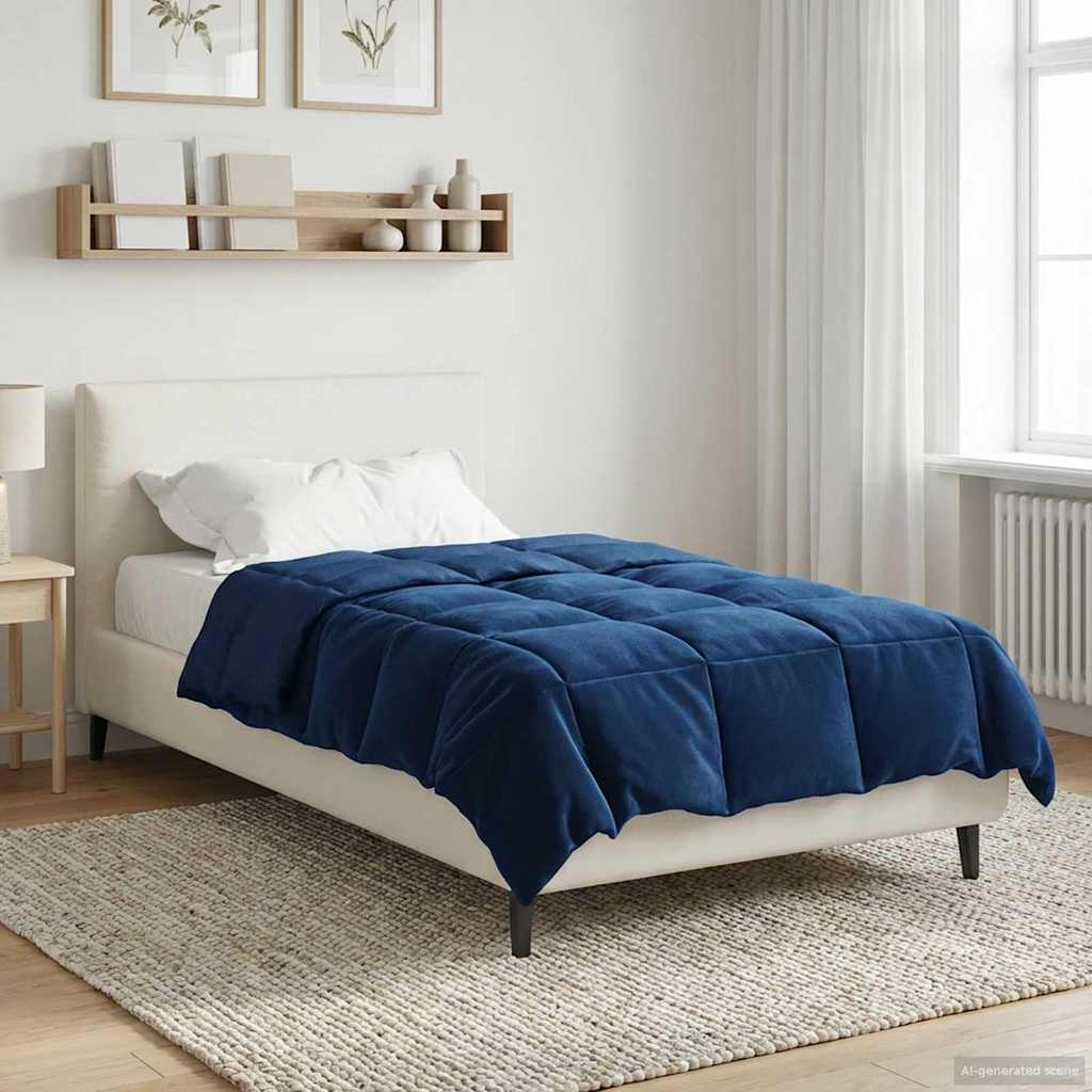 All-Season Quilted Duvet Cream 135 x 200 cm Microfiber