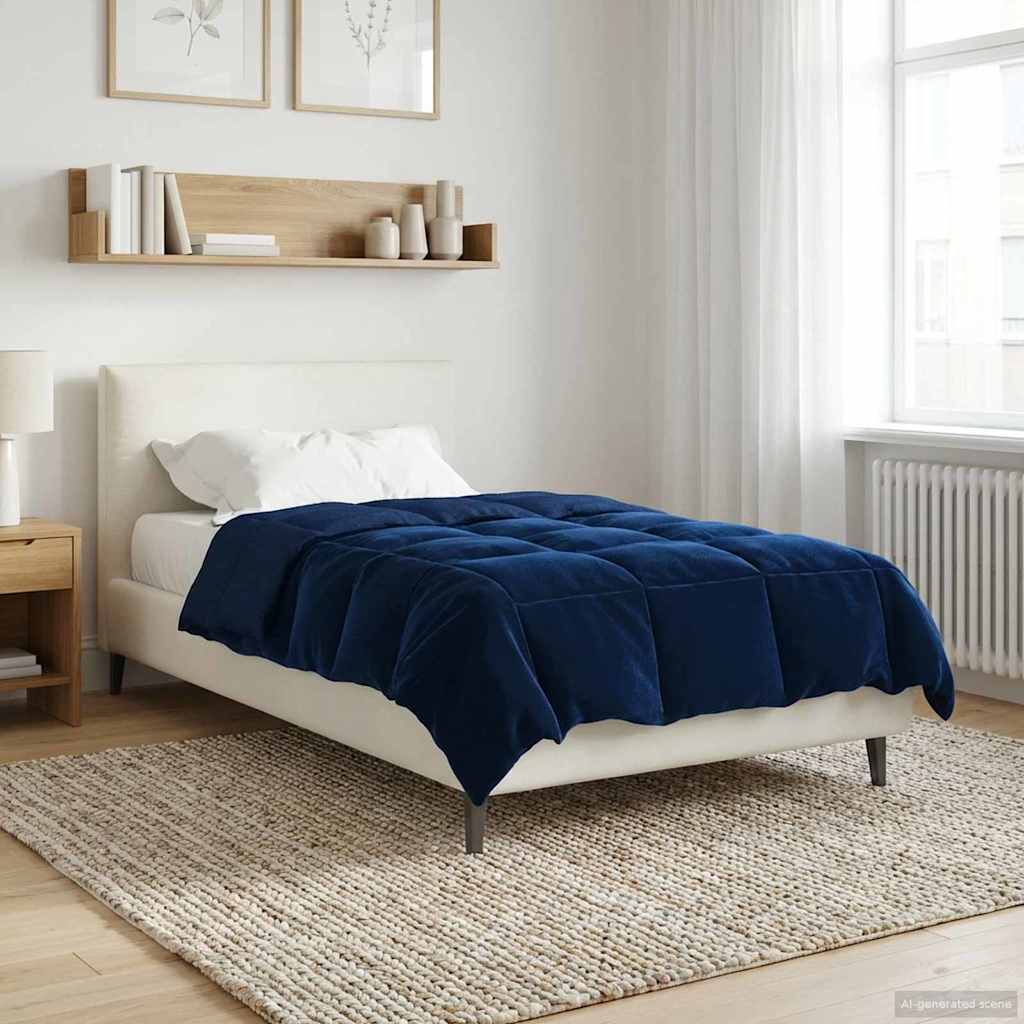 All-Season Quilted Duvet Cream 135 x 200 cm Microfiber