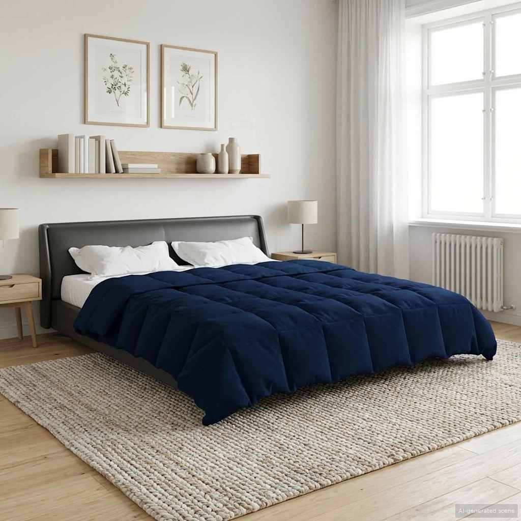 All-Season Quilted Duvet Cream 135 x 200 cm Microfiber