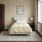 All-Season Quilted Duvet Cream 135 x 200 cm Microfiber