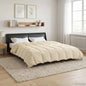 All-Season Quilted Duvet Cream 135 x 200 cm Microfiber