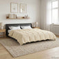All-Season Quilted Duvet Cream 135 x 200 cm Microfiber