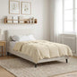 All-Season Quilted Duvet Cream 135 x 200 cm Microfiber