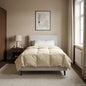 All-Season Quilted Duvet Cream 135 x 200 cm Microfiber