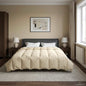All-Season Quilted Duvet Cream 135 x 200 cm Microfiber