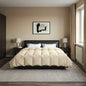 All-Season Quilted Duvet Cream 135 x 200 cm Microfiber