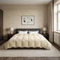 All-Season Quilted Duvet Cream 135 x 200 cm Microfiber