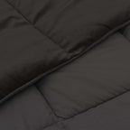 Edredón de Invierno Acolchado Antracita 240 x 260 cm Microfibra