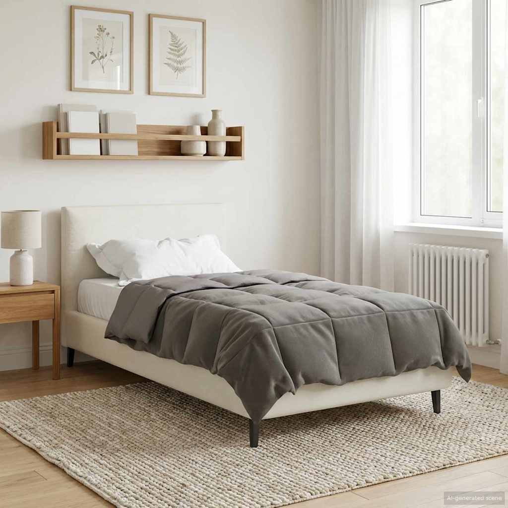 Anthracite Quilted Winter Duvet 240 x 260 cm Microfiber