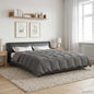 Anthracite Quilted Winter Duvet 240 x 260 cm Microfiber