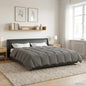 Anthracite Quilted Winter Duvet 240 x 260 cm Microfiber