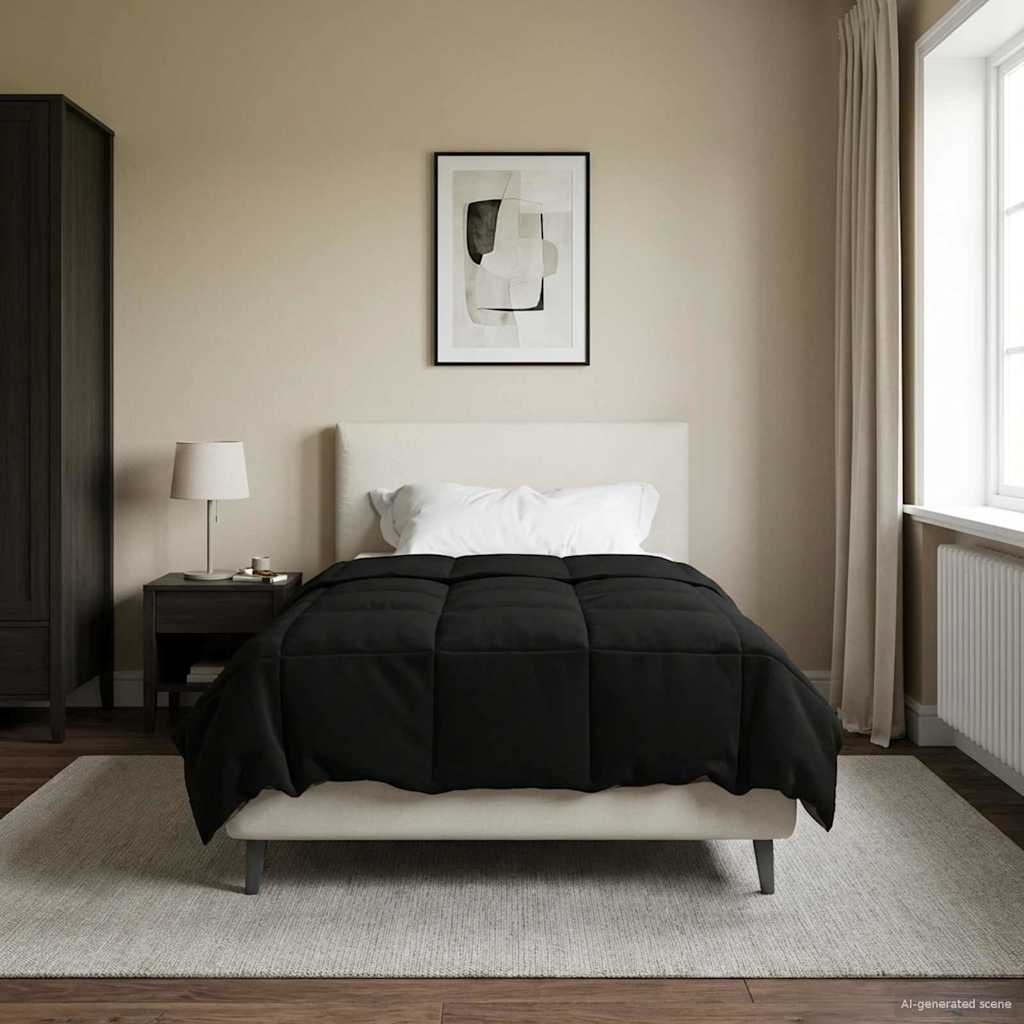 Anthracite Quilted Winter Duvet 240 x 260 cm Microfiber