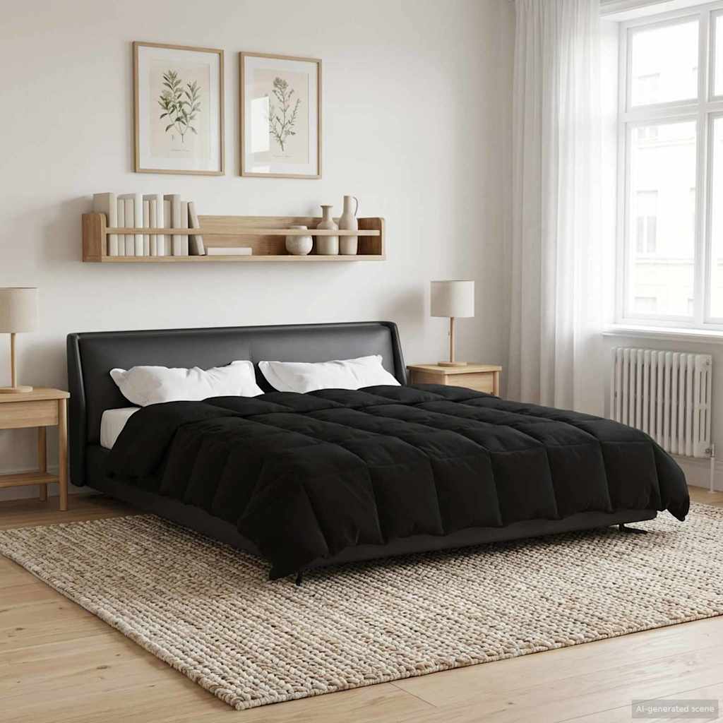 Anthracite Quilted Winter Duvet 240 x 260 cm Microfiber